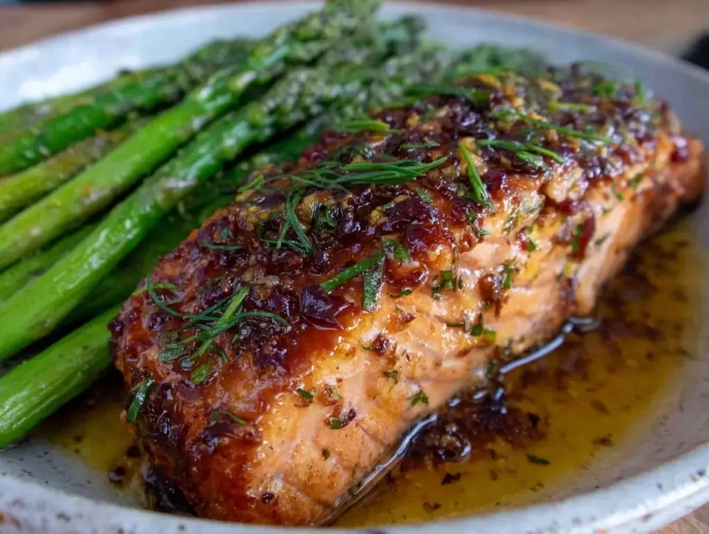 easy honey mustard salmon - featured image