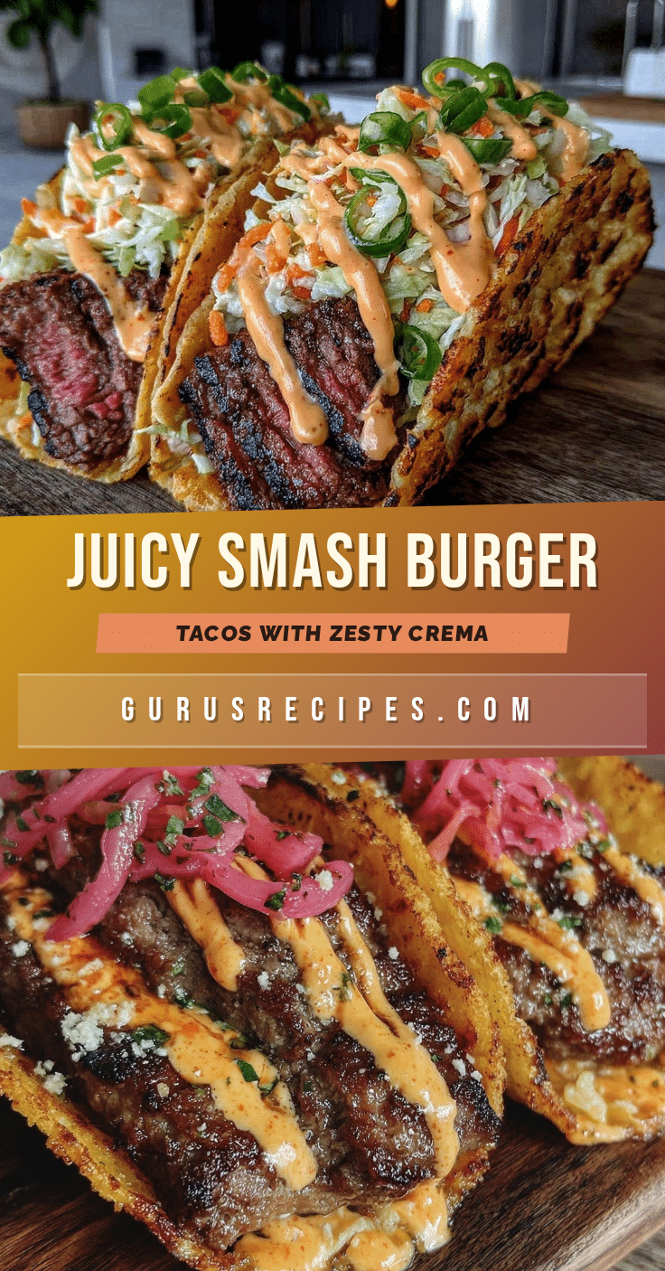 flavorful smash burger tacos recipe