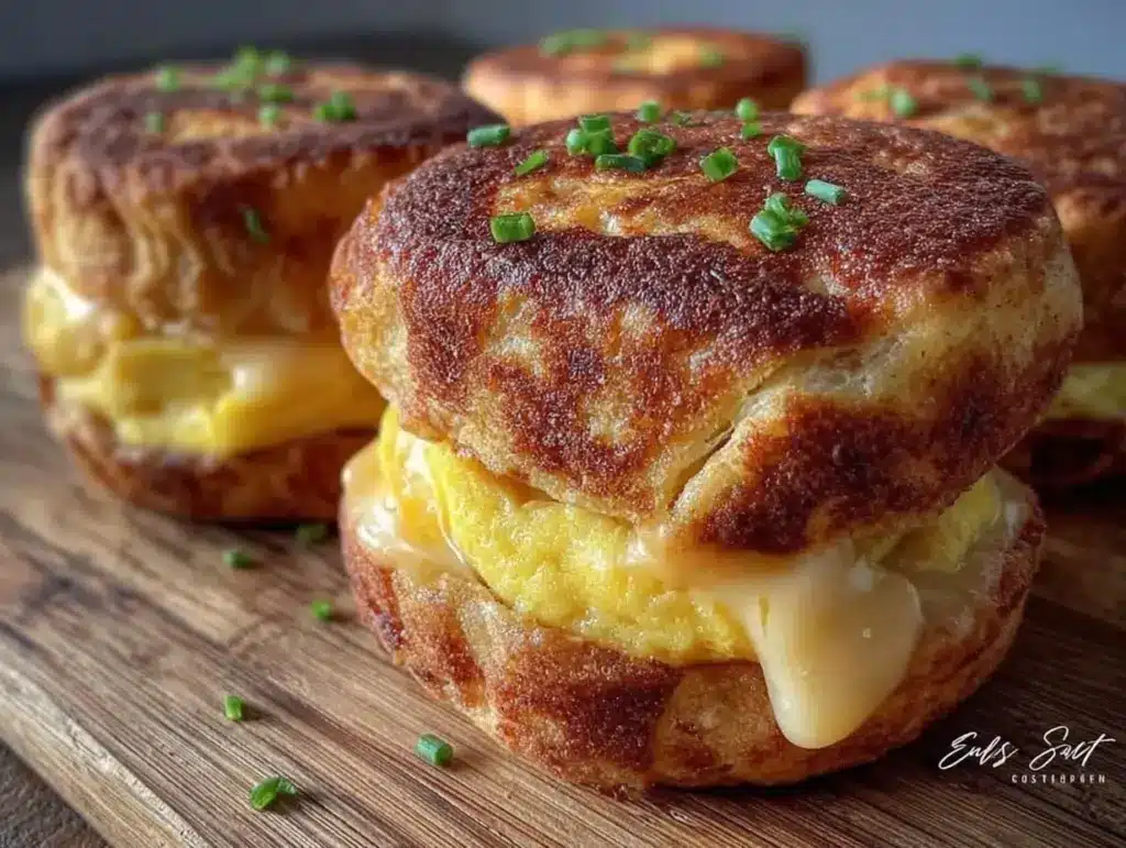 freezer-friendly egg and cheese breakfast sandwiches - featured image
