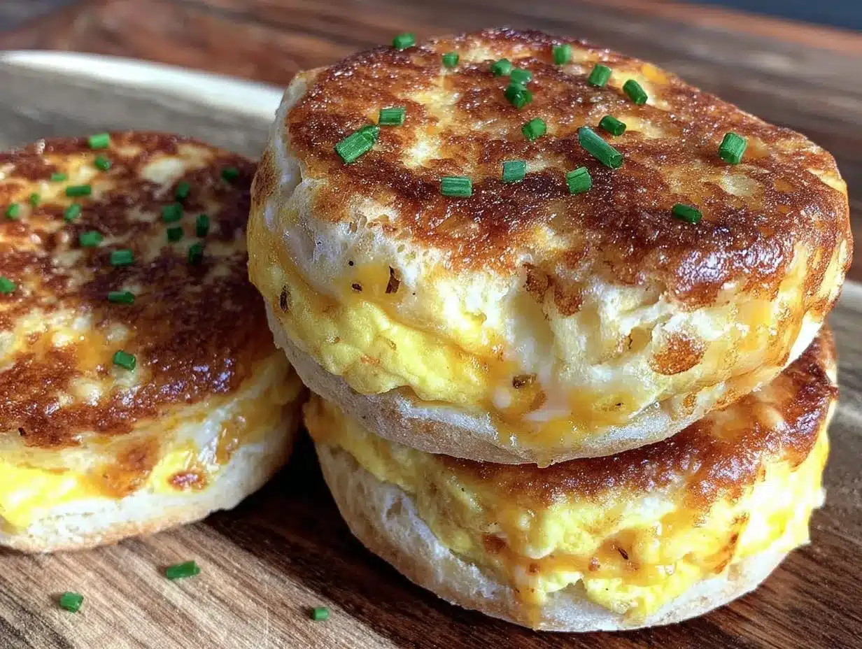 freezer-friendly egg and cheese breakfast sandwiches preparation steps