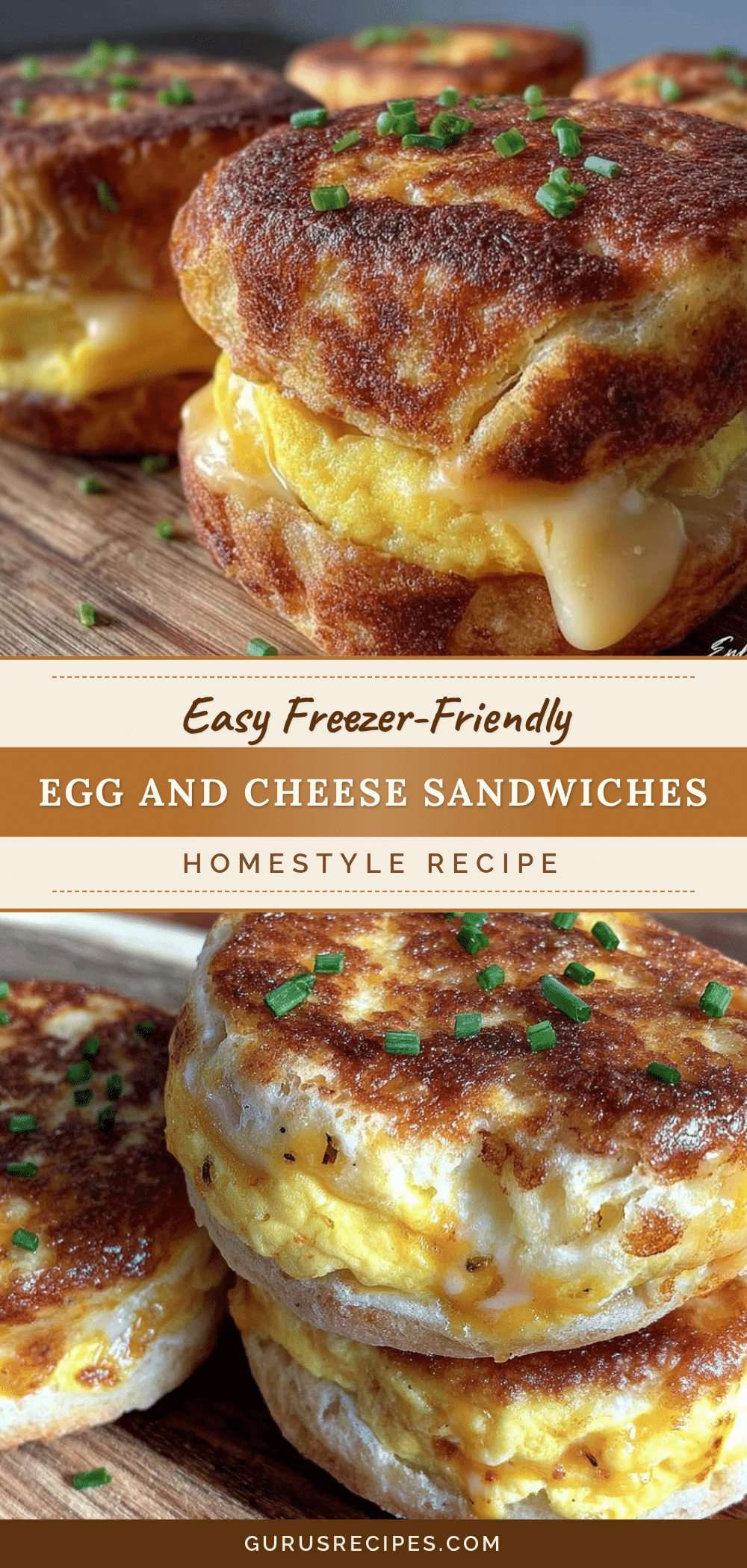 freezer-friendly egg and cheese breakfast sandwiches recipe