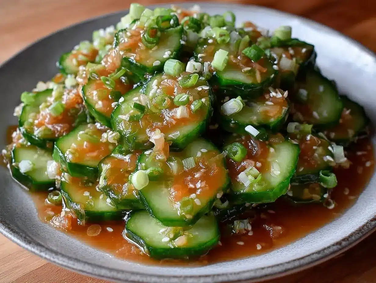 fresh asian cucumber salad preparation steps