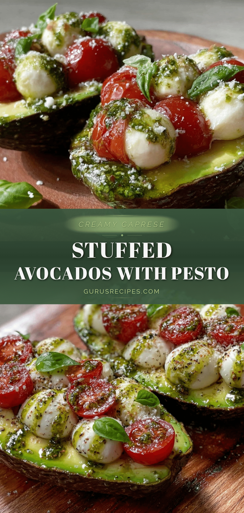 fresh caprese stuffed avocados recipe