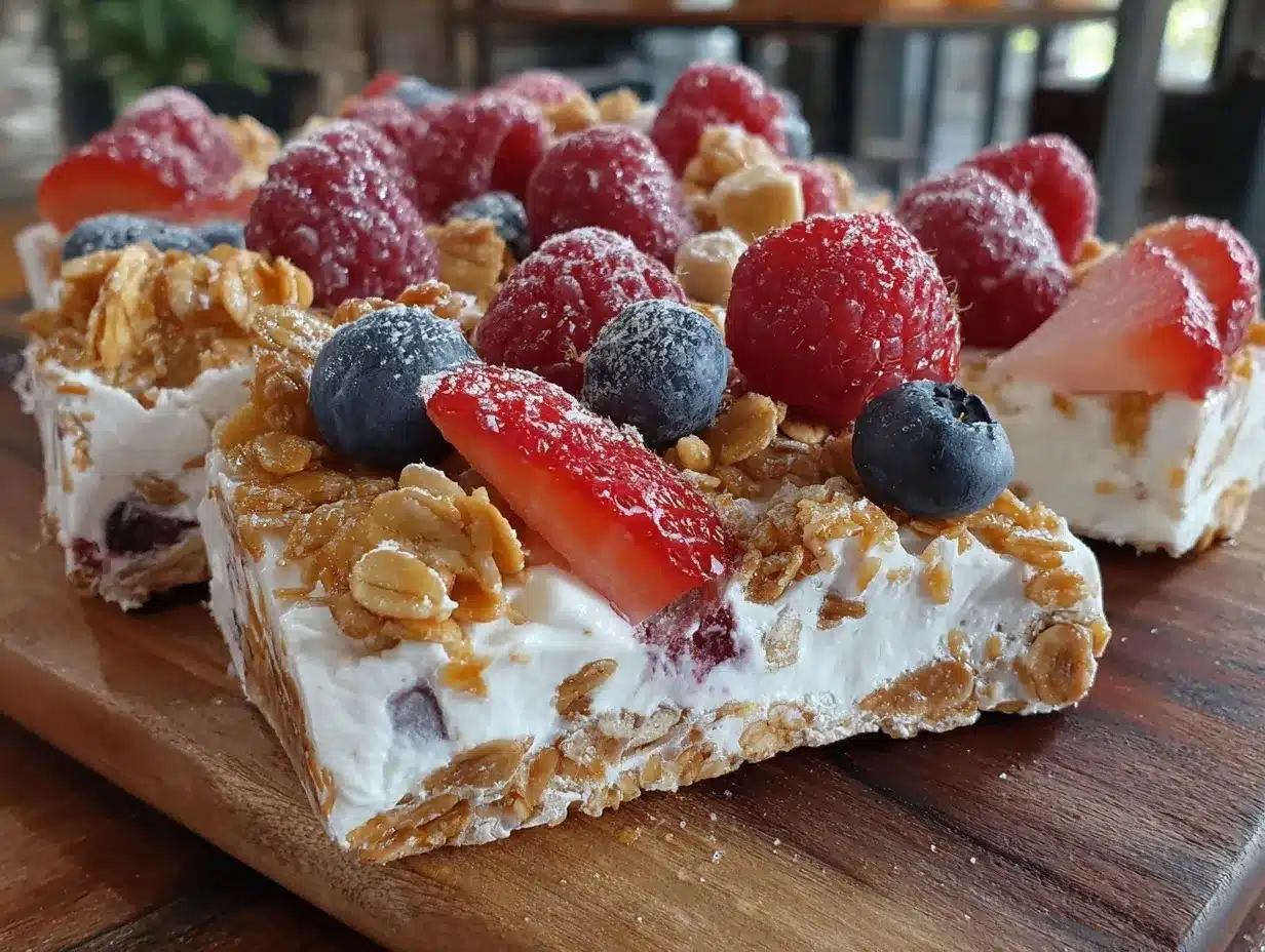fresh frozen yogurt bark preparation steps
