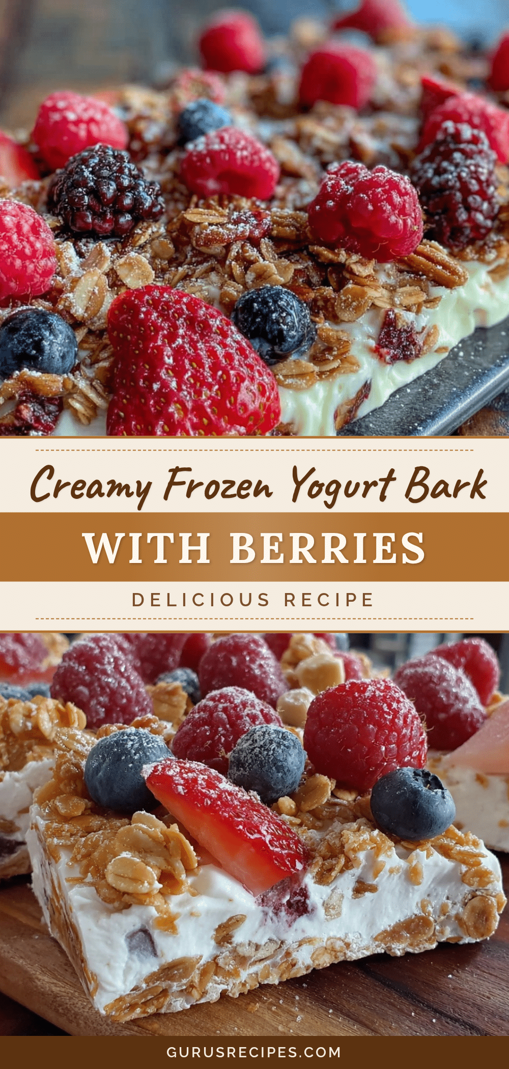 fresh frozen yogurt bark recipe