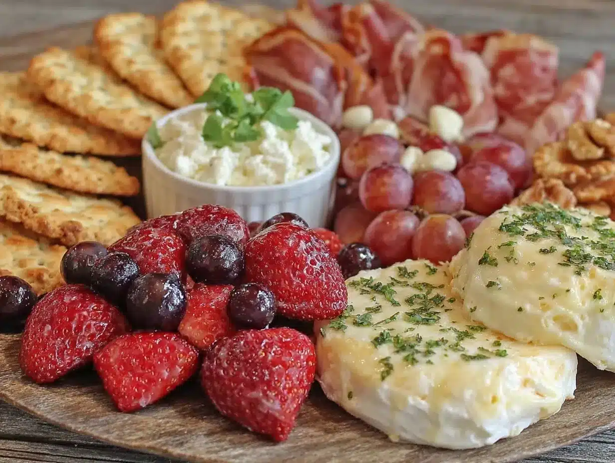 fresh star-spangled charcuterie board preparation steps