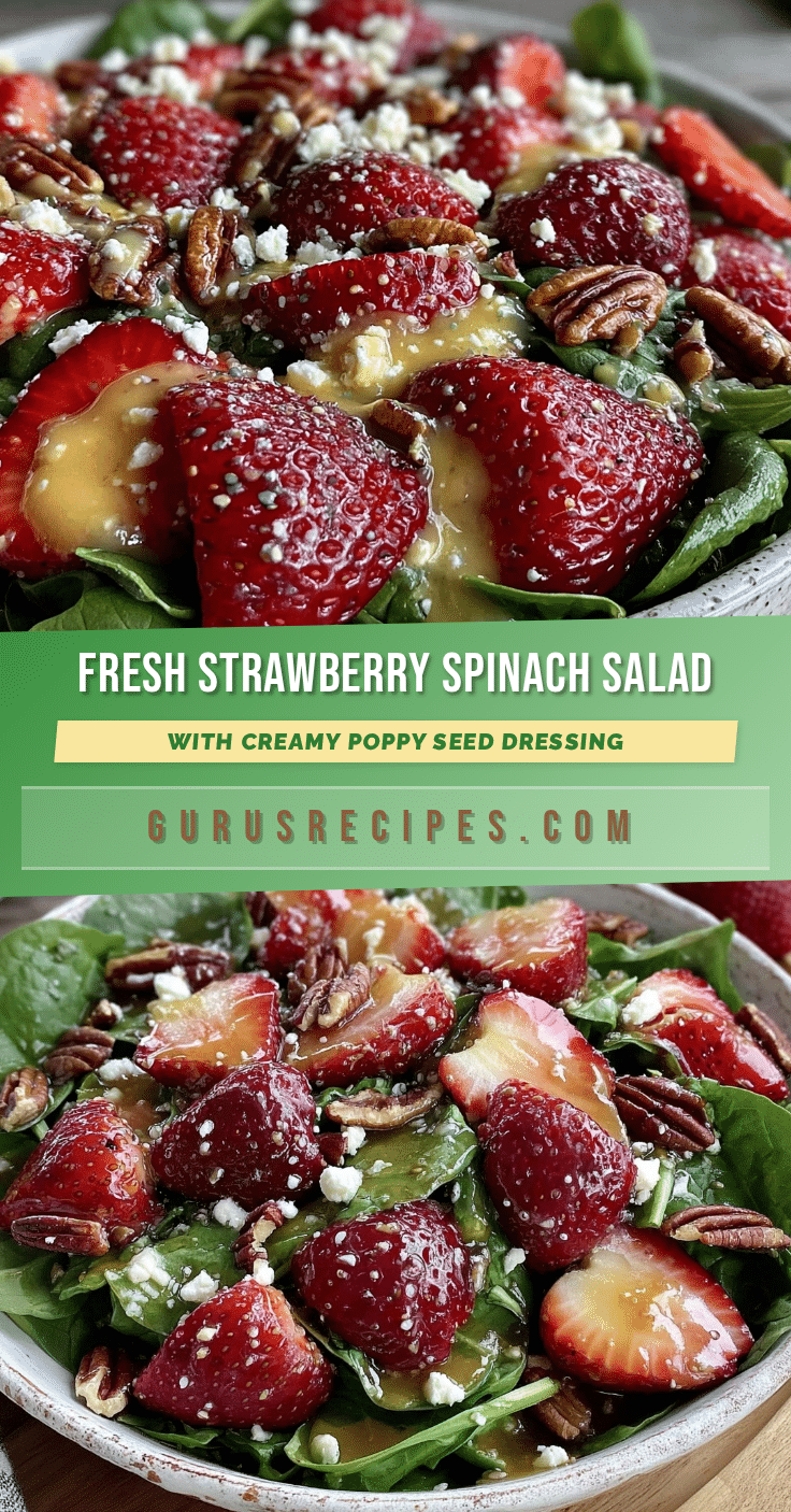 fresh strawberry spinach salad recipe