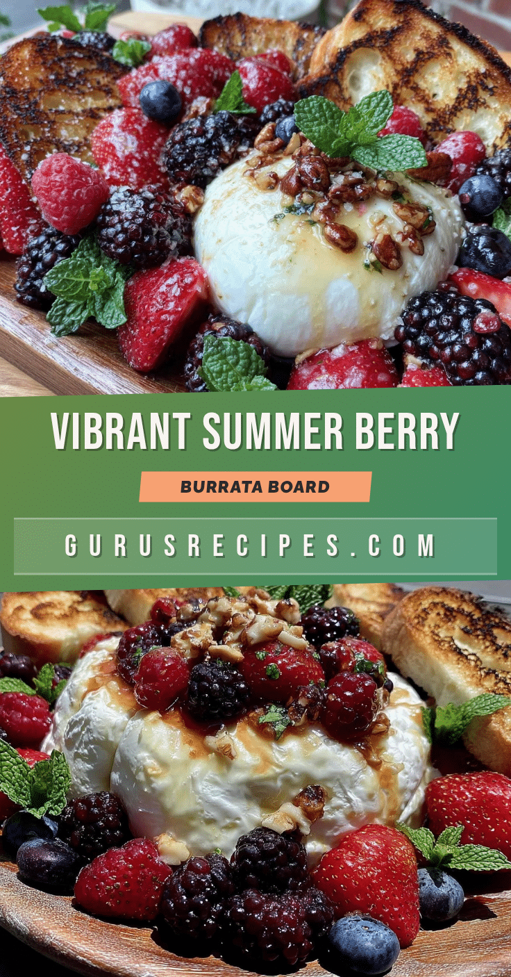 fresh summer berry and burrata charcuterie board recipe