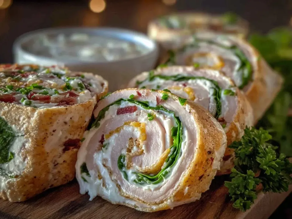 fresh turkey pinwheel wraps - featured image
