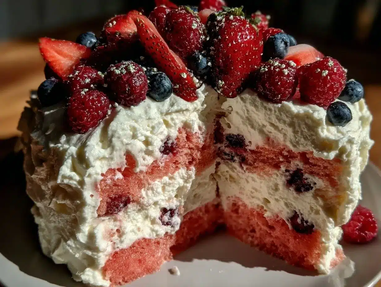 fresh watermelon cake preparation steps