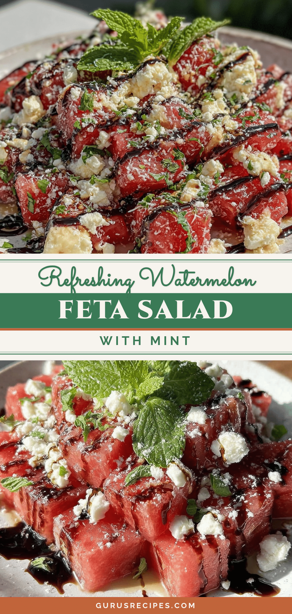 fresh watermelon feta salad recipe
