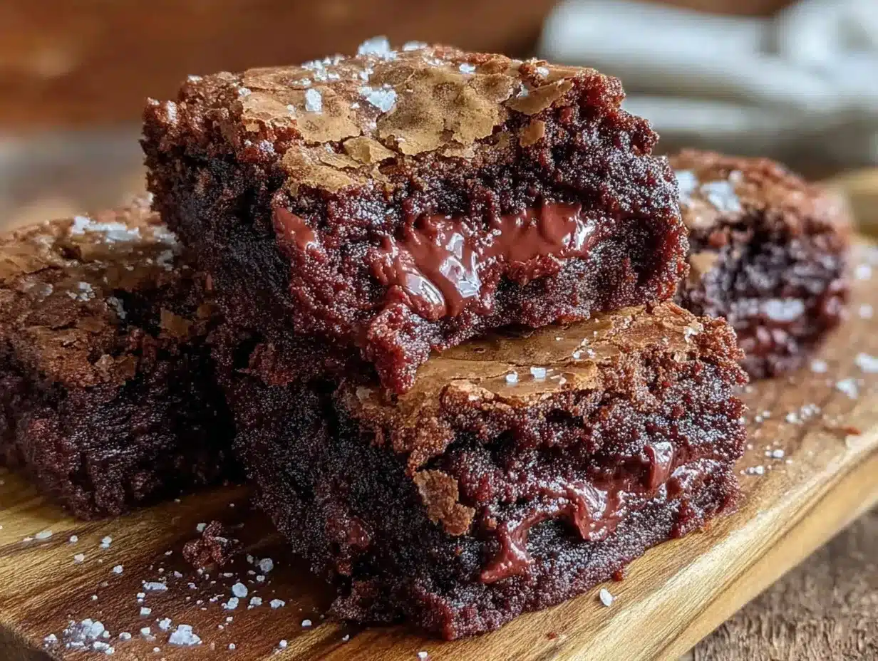 fudgy dark chocolate brownies preparation steps