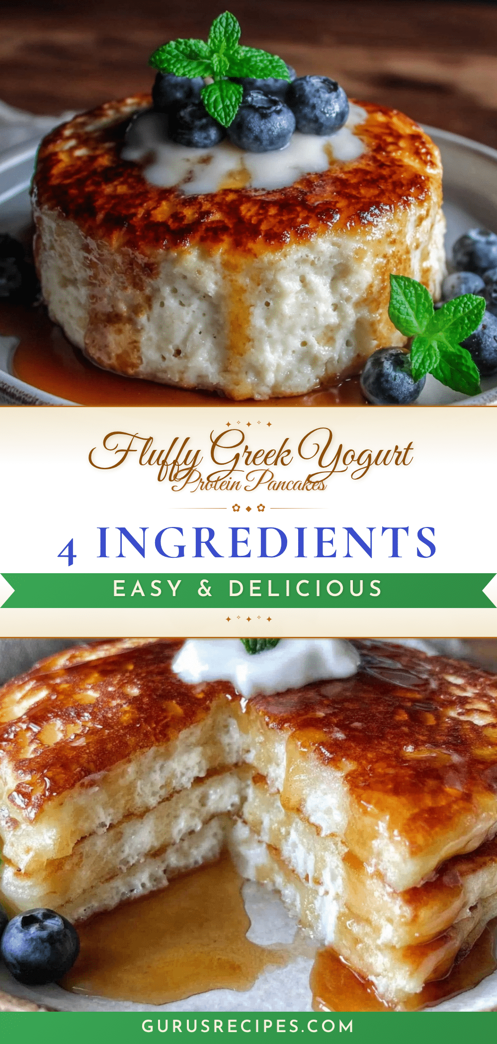 Greek yogurt protein pancakes recipe