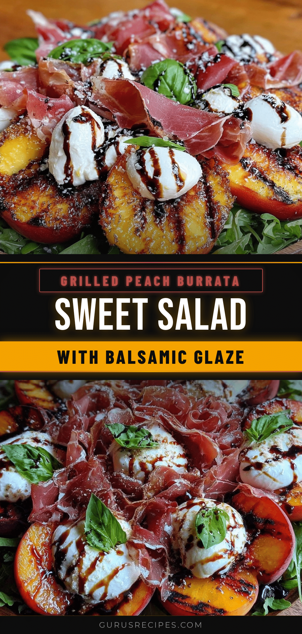 grilled peach and burrata salad recipe