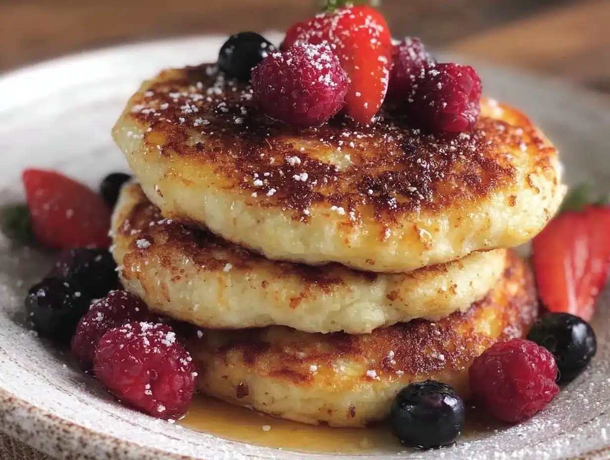 high-protein cottage cheese pancakes preparation steps