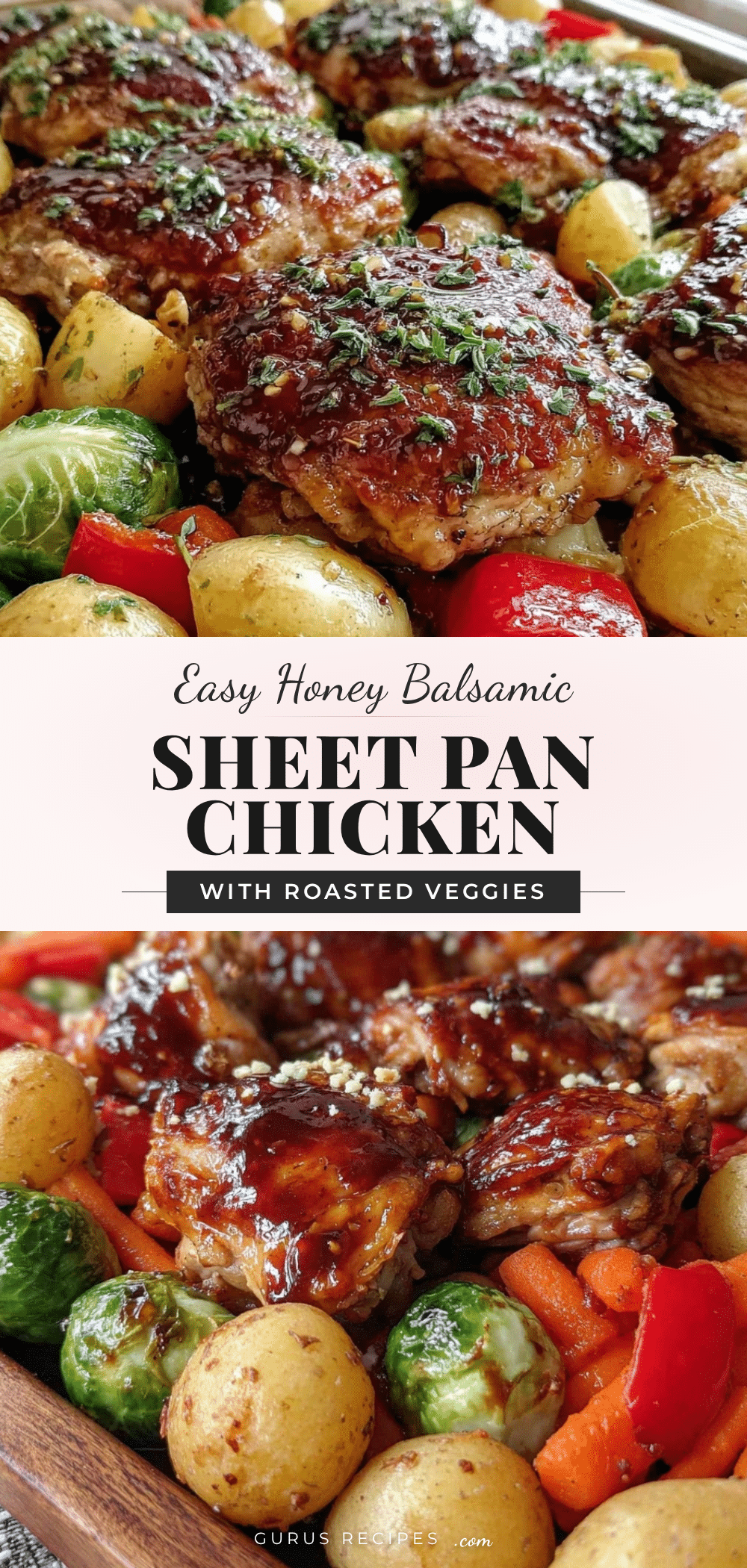 honey balsamic sheet pan chicken recipe