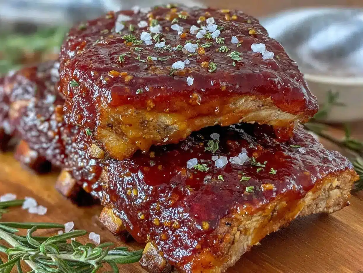 honey bourbon glazed pork ribs preparation steps