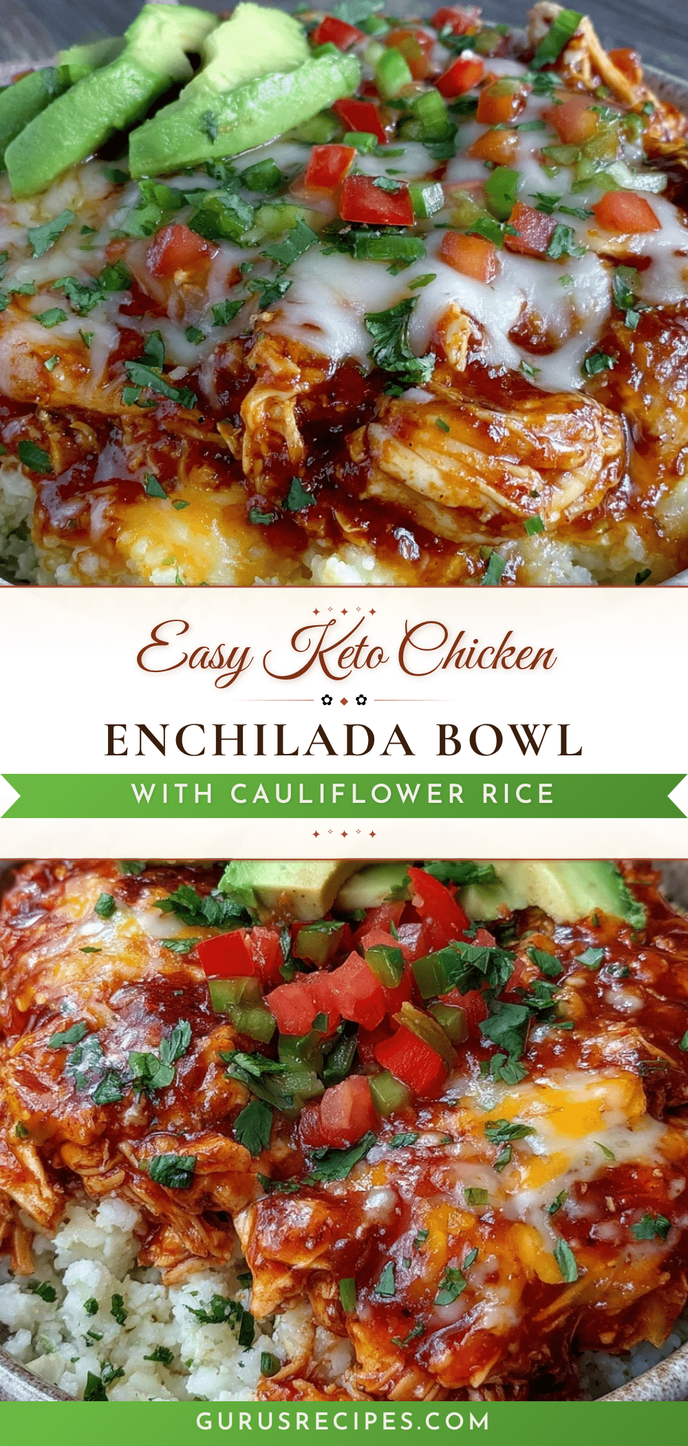 keto chicken enchilada bowl recipe
