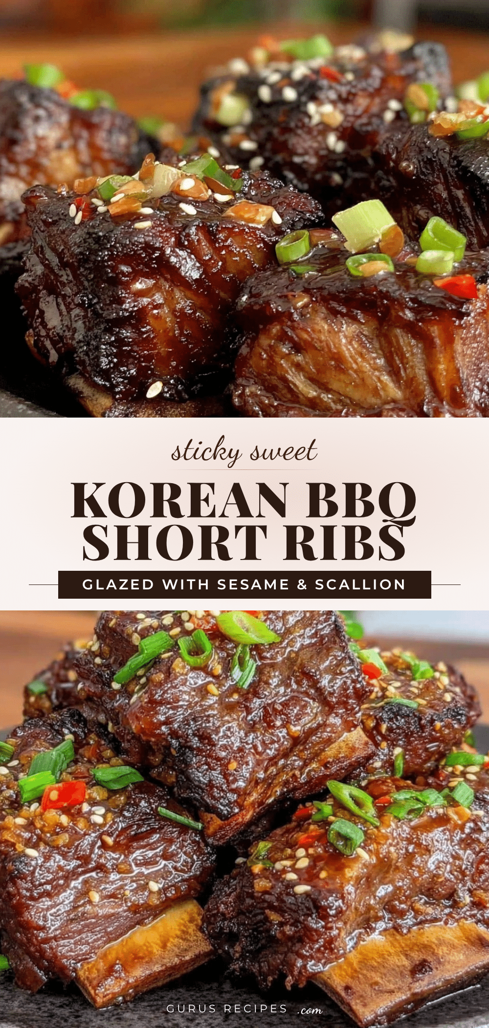 Korean BBQ beef short ribs recipe