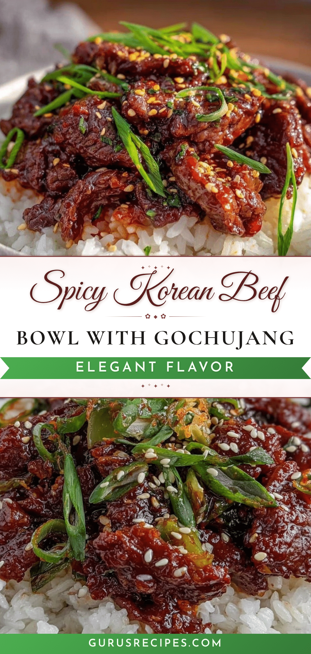 Korean beef bowl recipe