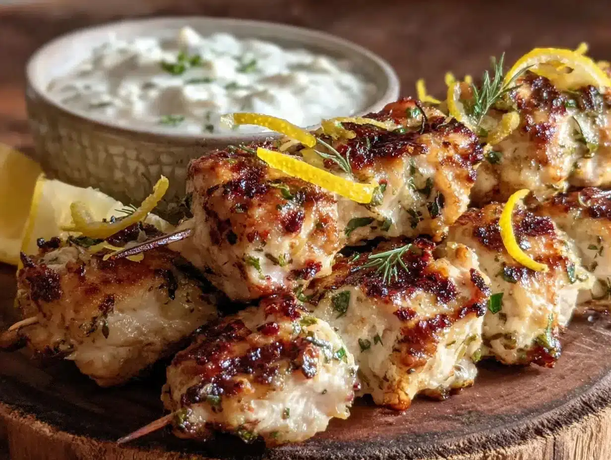 lemon herb chicken kebabs preparation steps