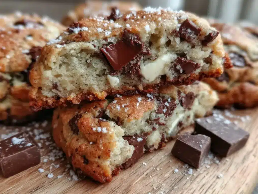 Levain-style dark and white chocolate cookies - featured image