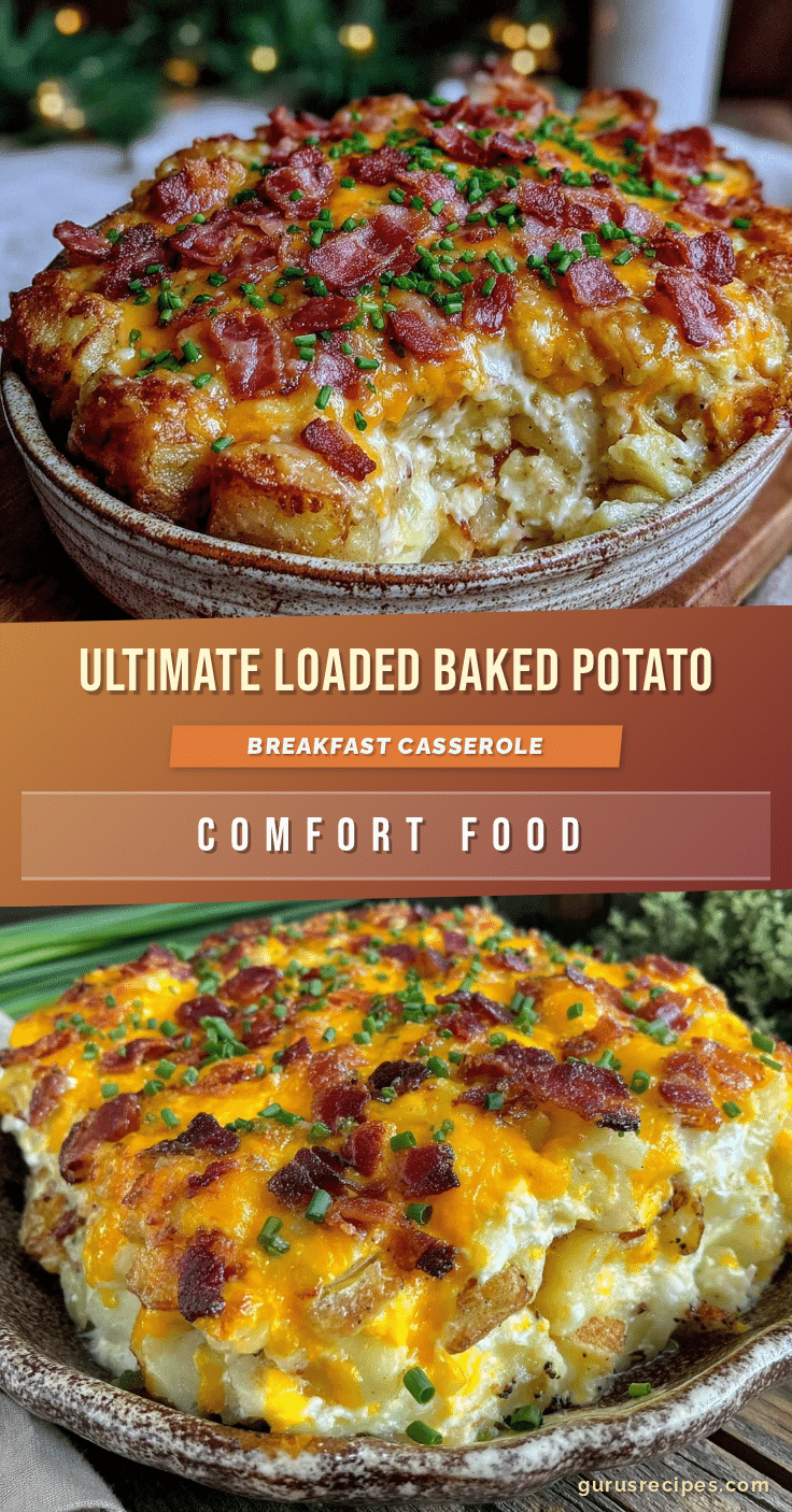 loaded baked potato breakfast casserole recipe