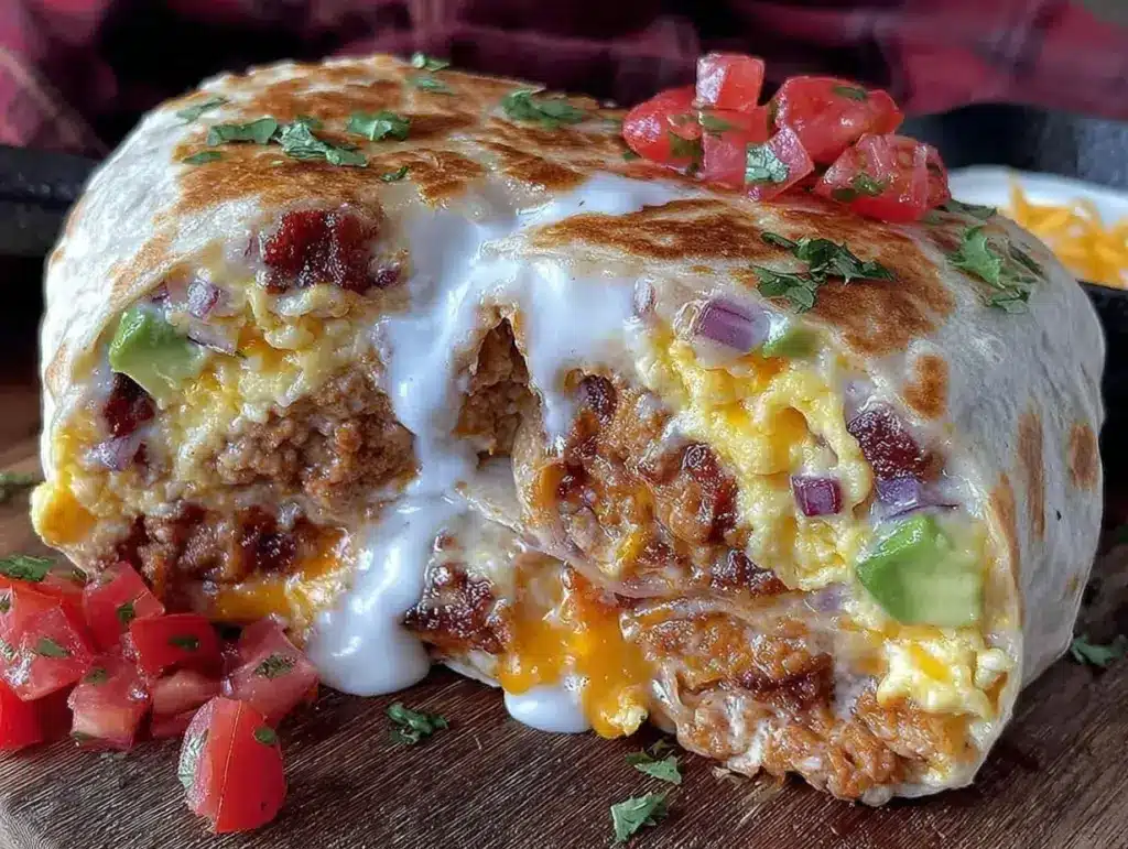 loaded breakfast burrito - featured image
