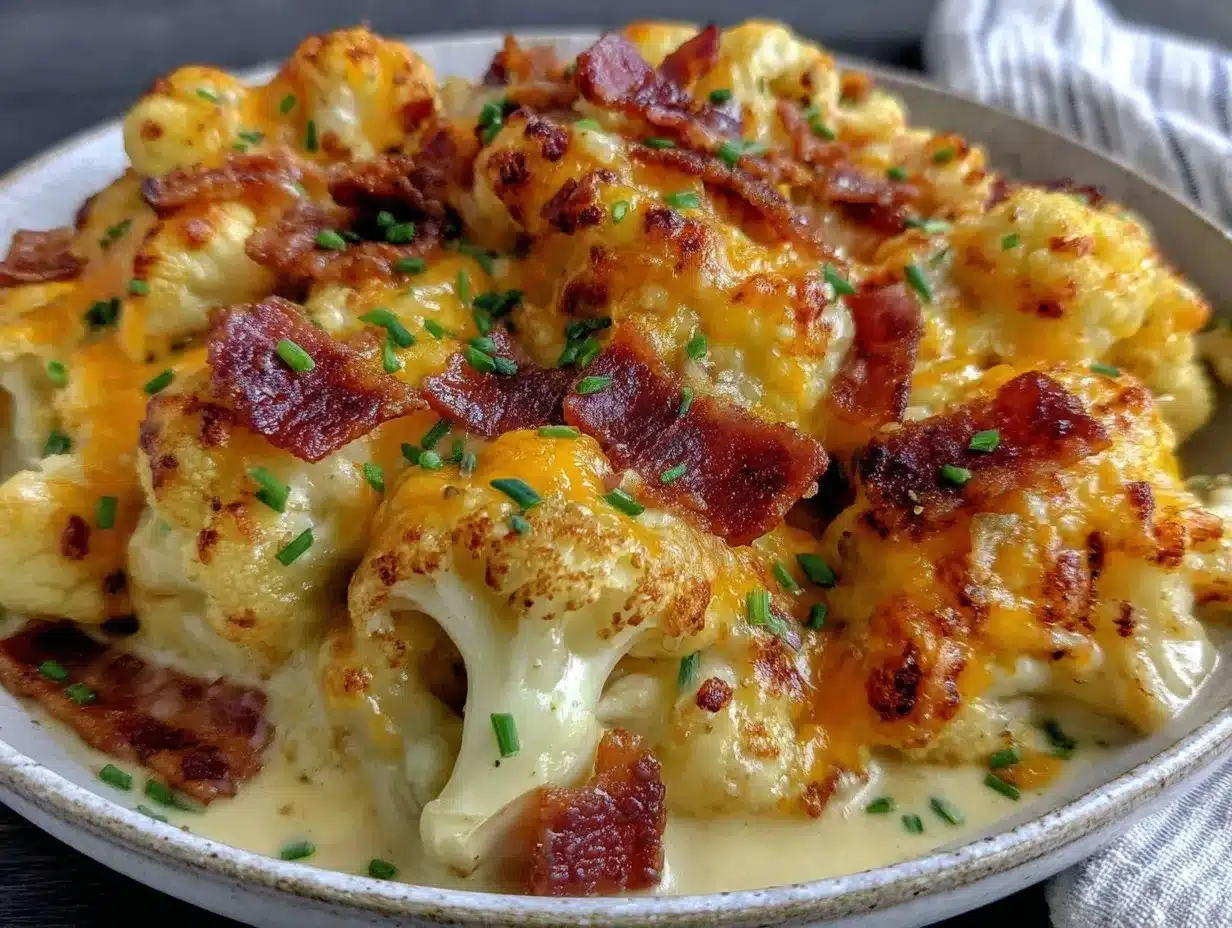 low carb cauliflower mac and cheese preparation steps
