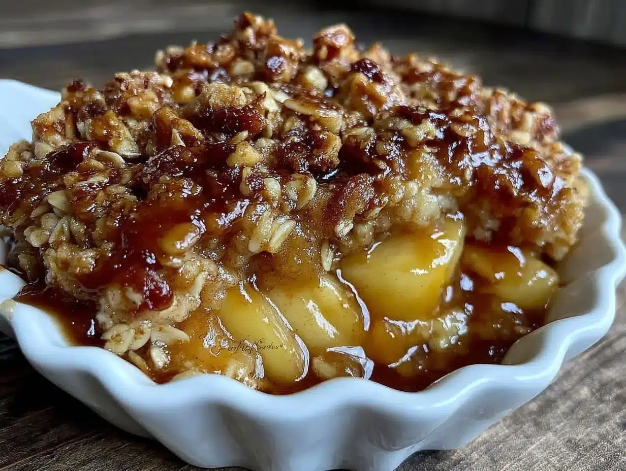 maple cinnamon apple crisp preparation steps