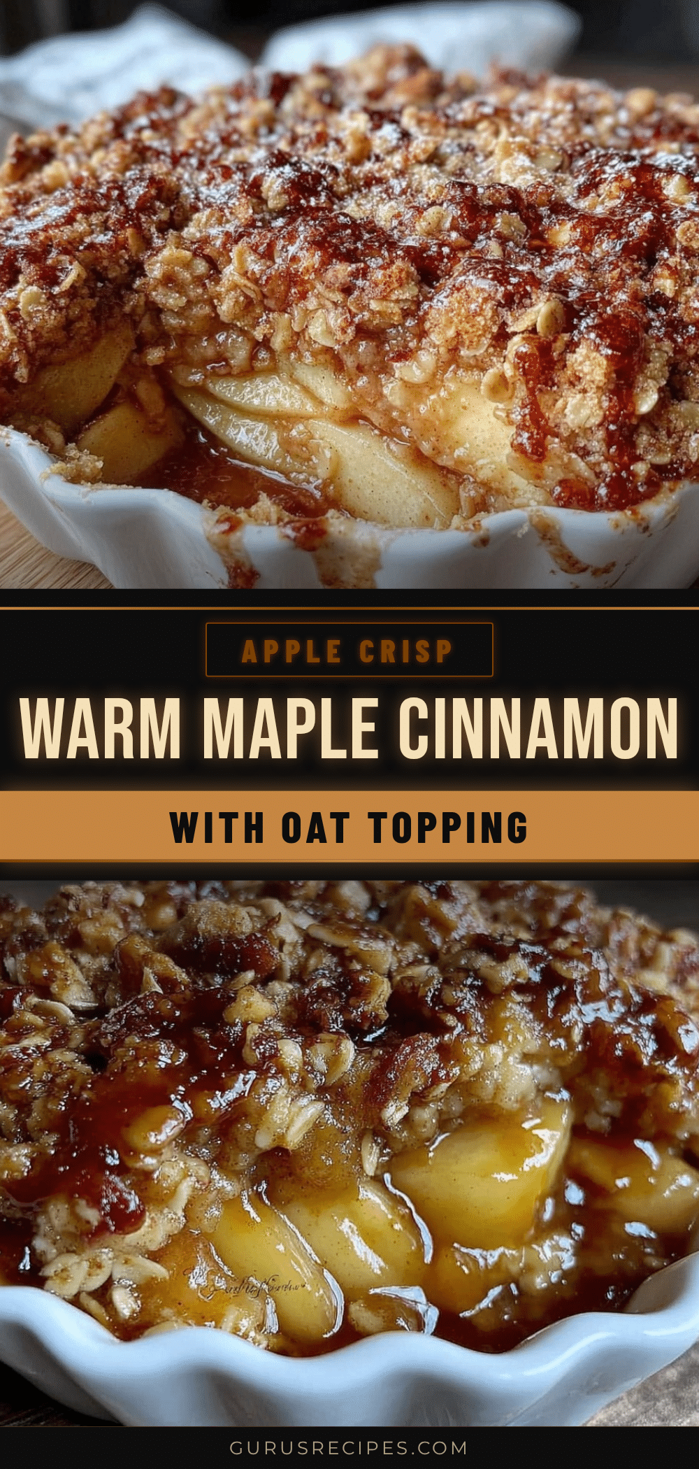 maple cinnamon apple crisp recipe