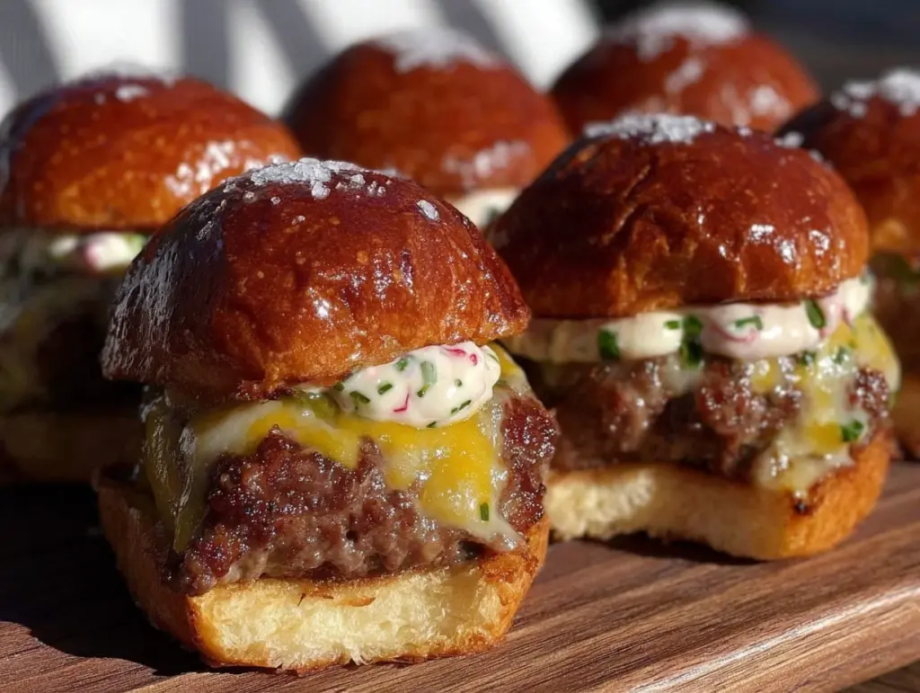 mini cheeseburger sliders - featured image