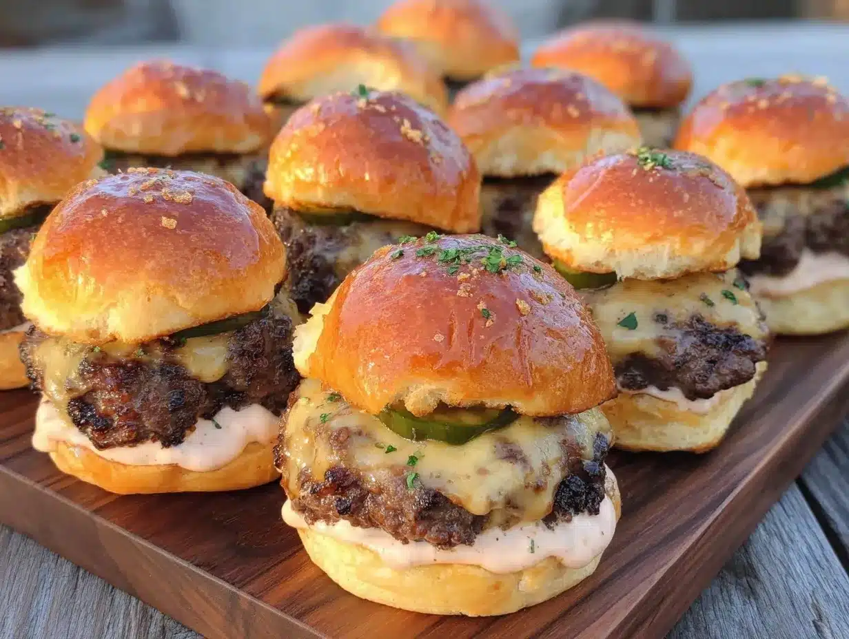 mini cheeseburger sliders preparation steps