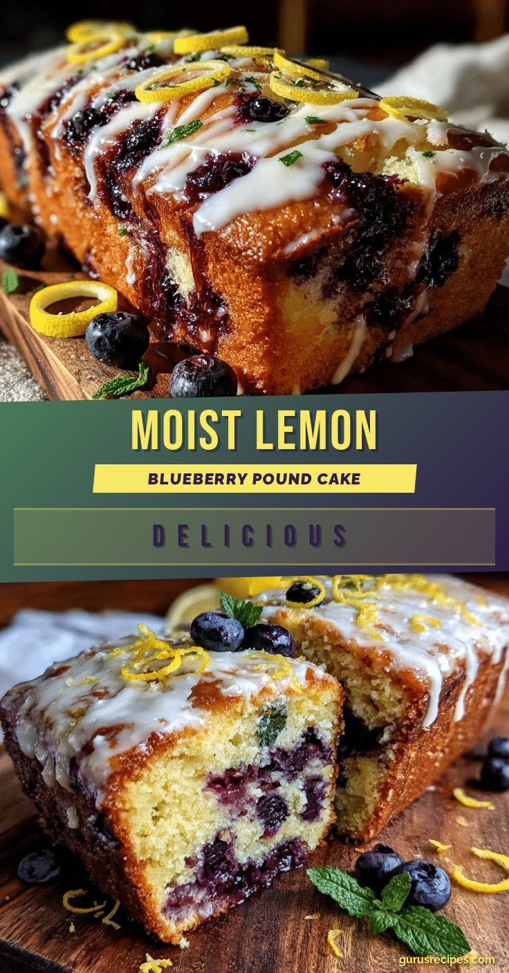 moist lemon blueberry pound cake recipe