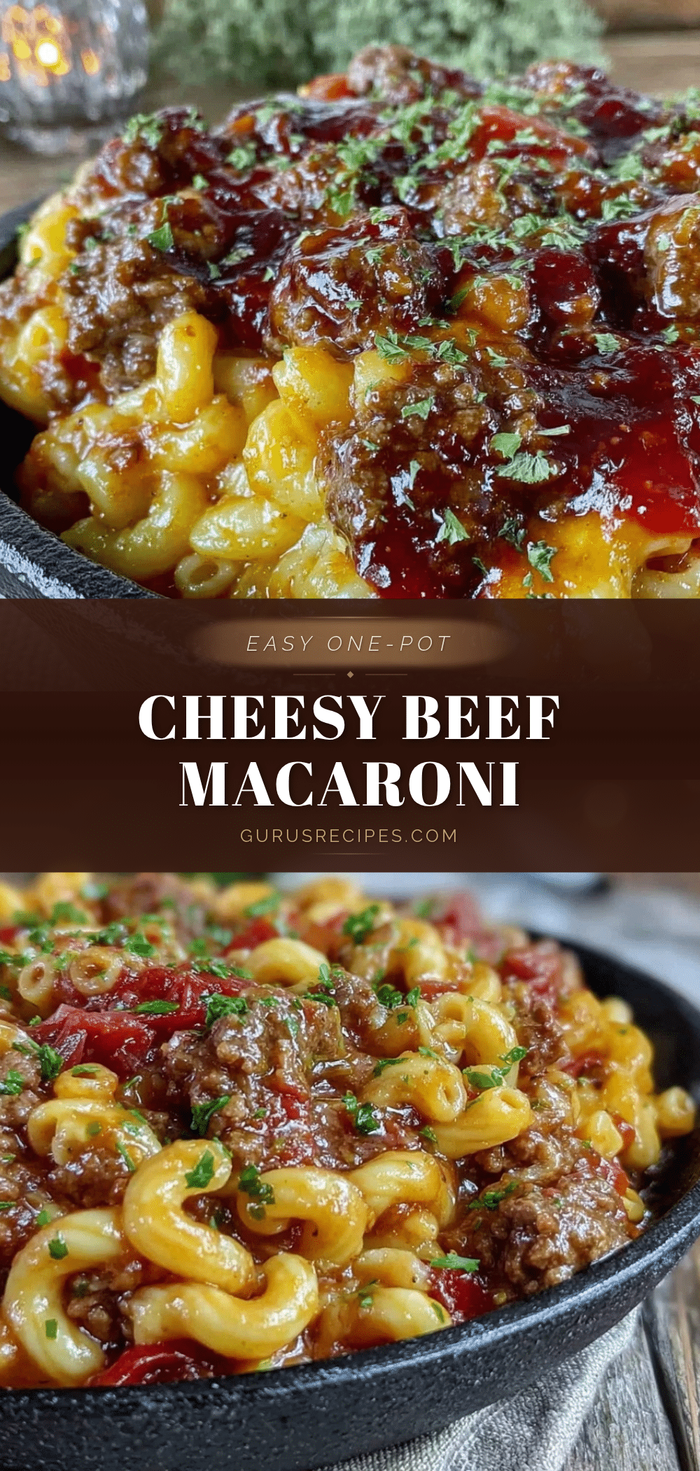 one-pot beef and macaroni skillet dinner recipe