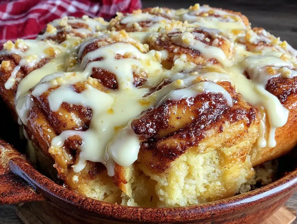 overnight cinnamon roll casserole preparation steps