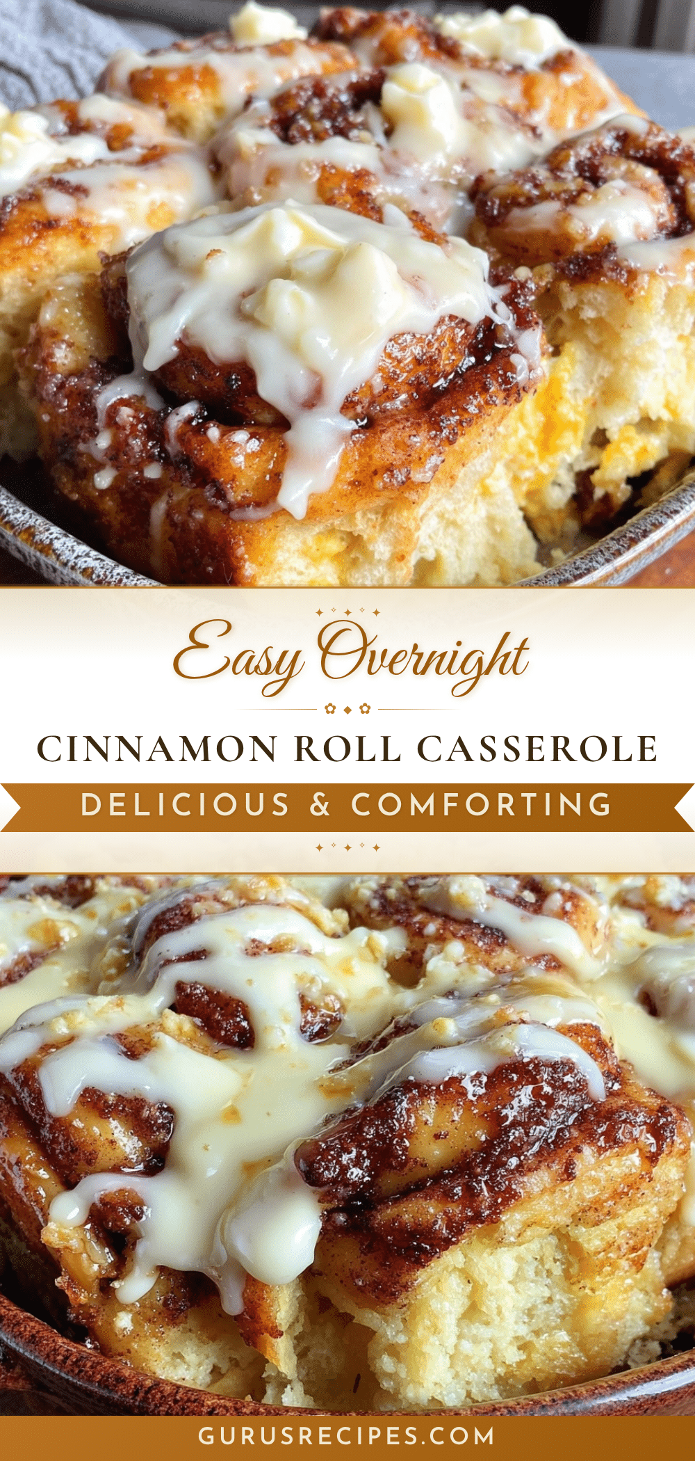 overnight cinnamon roll casserole recipe