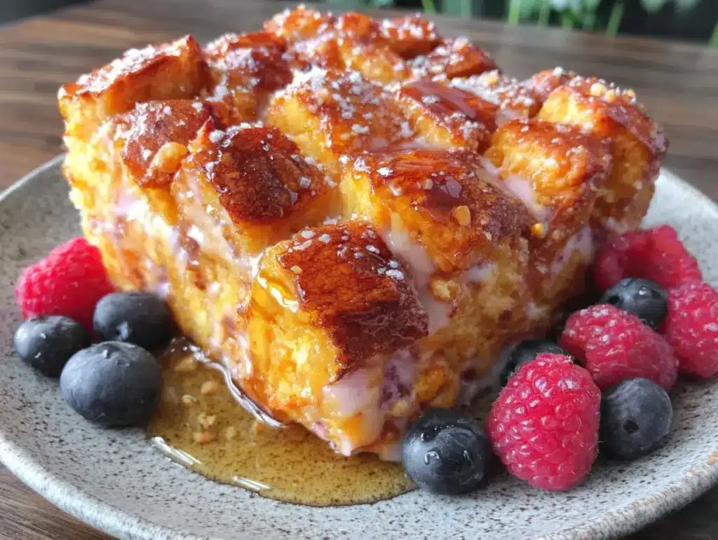 overnight french toast casserole - featured image