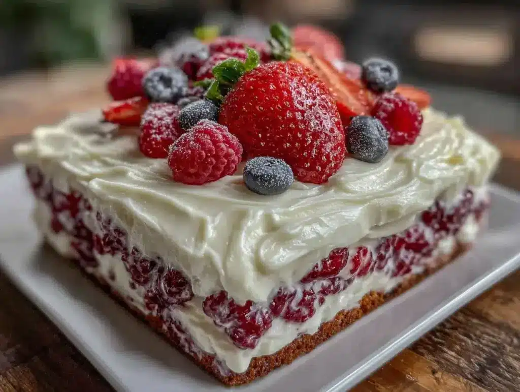 perfect flag cake recipe - featured image