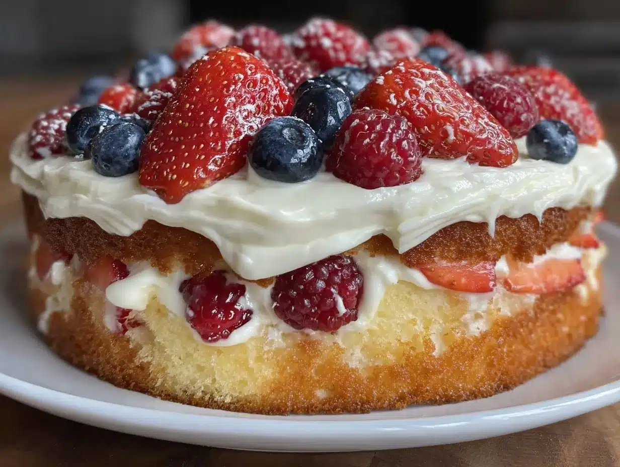 perfect flag cake recipe preparation steps