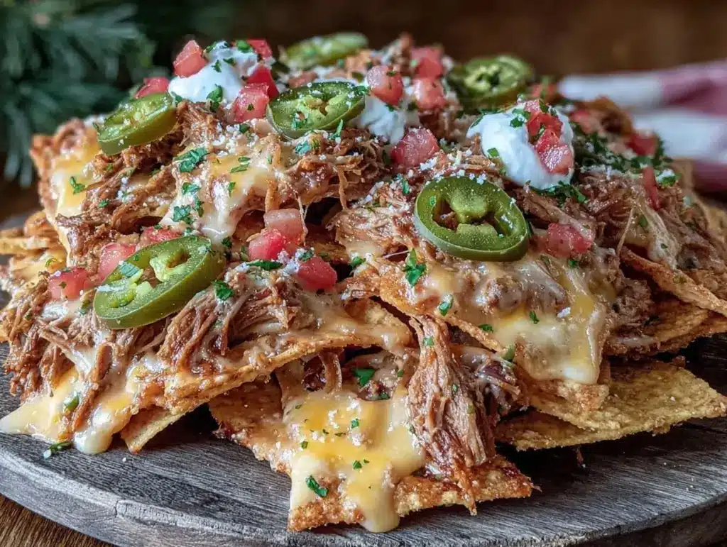 pulled pork nachos - featured image