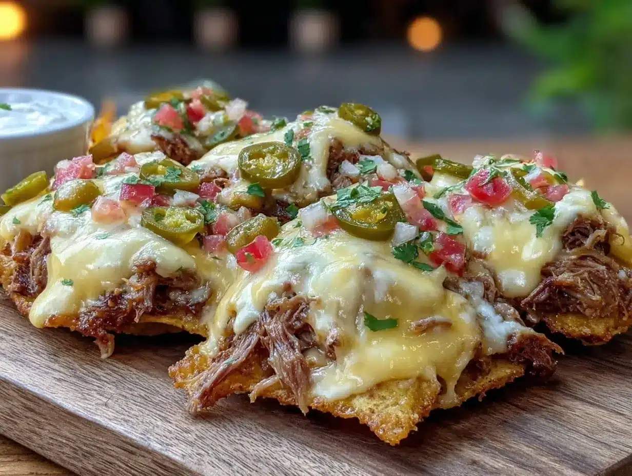 pulled pork nachos preparation steps