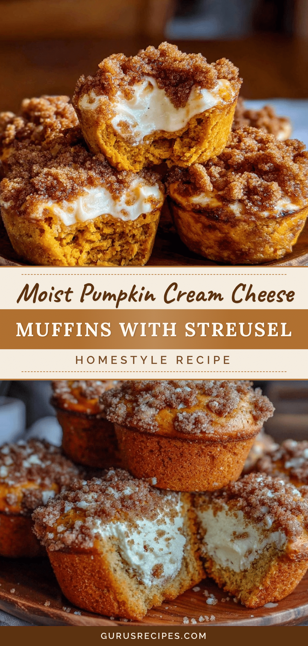 pumpkin cream cheese muffins recipe