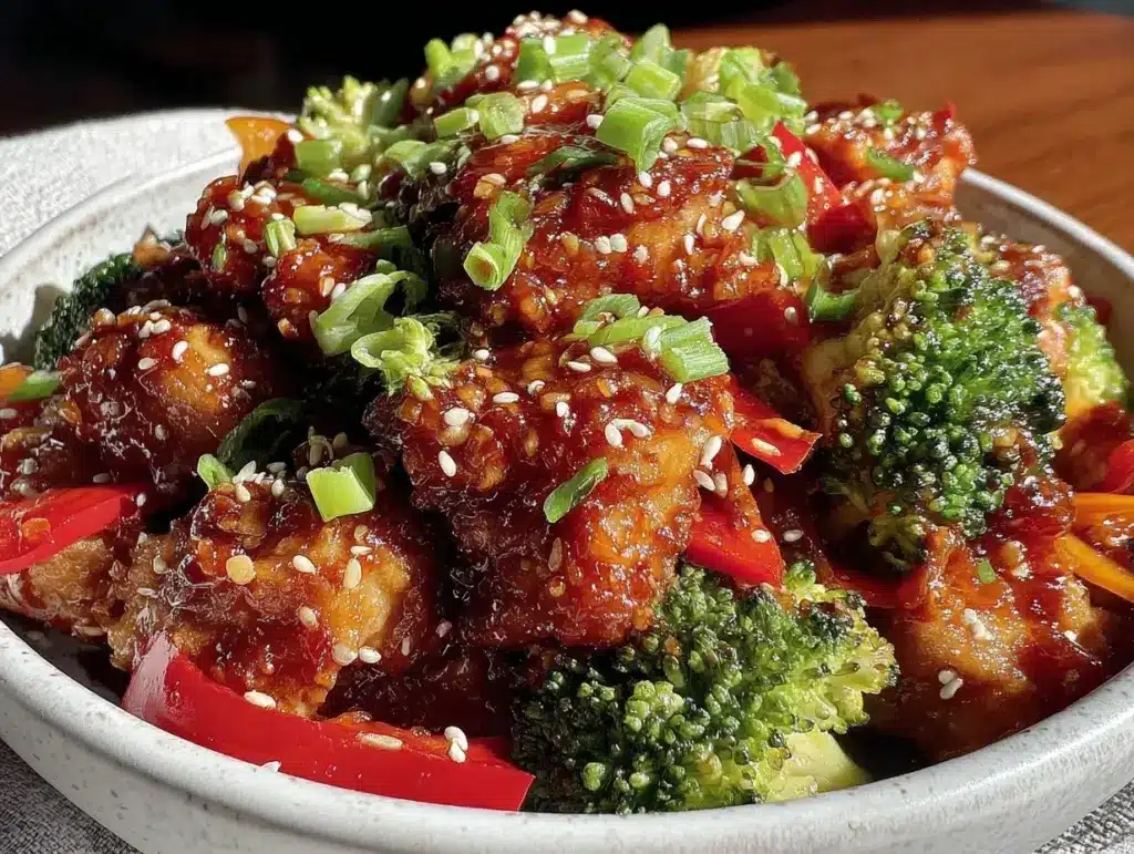 quick honey garlic chicken stir-fry - featured image