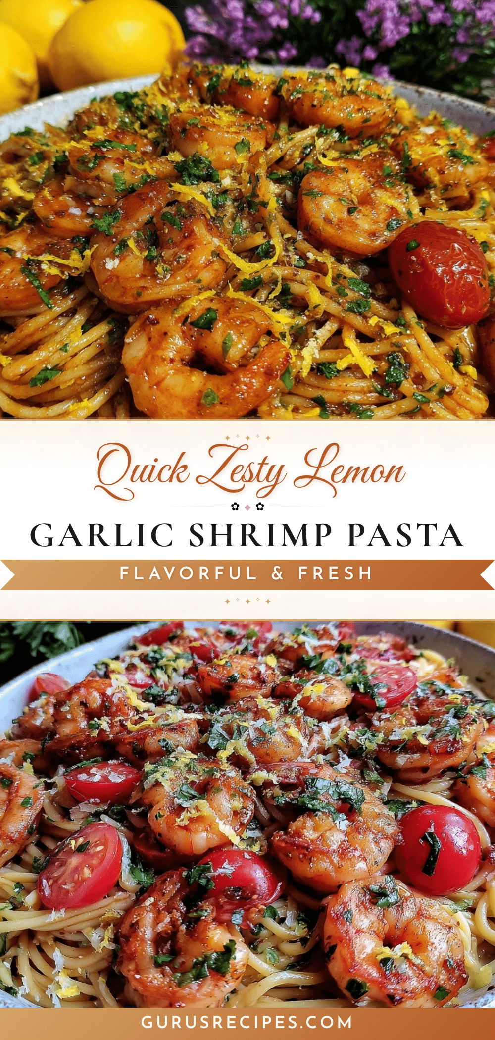 quick lemon garlic shrimp pasta recipe