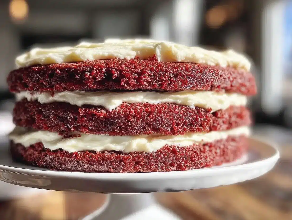 red velvet flag cake preparation steps