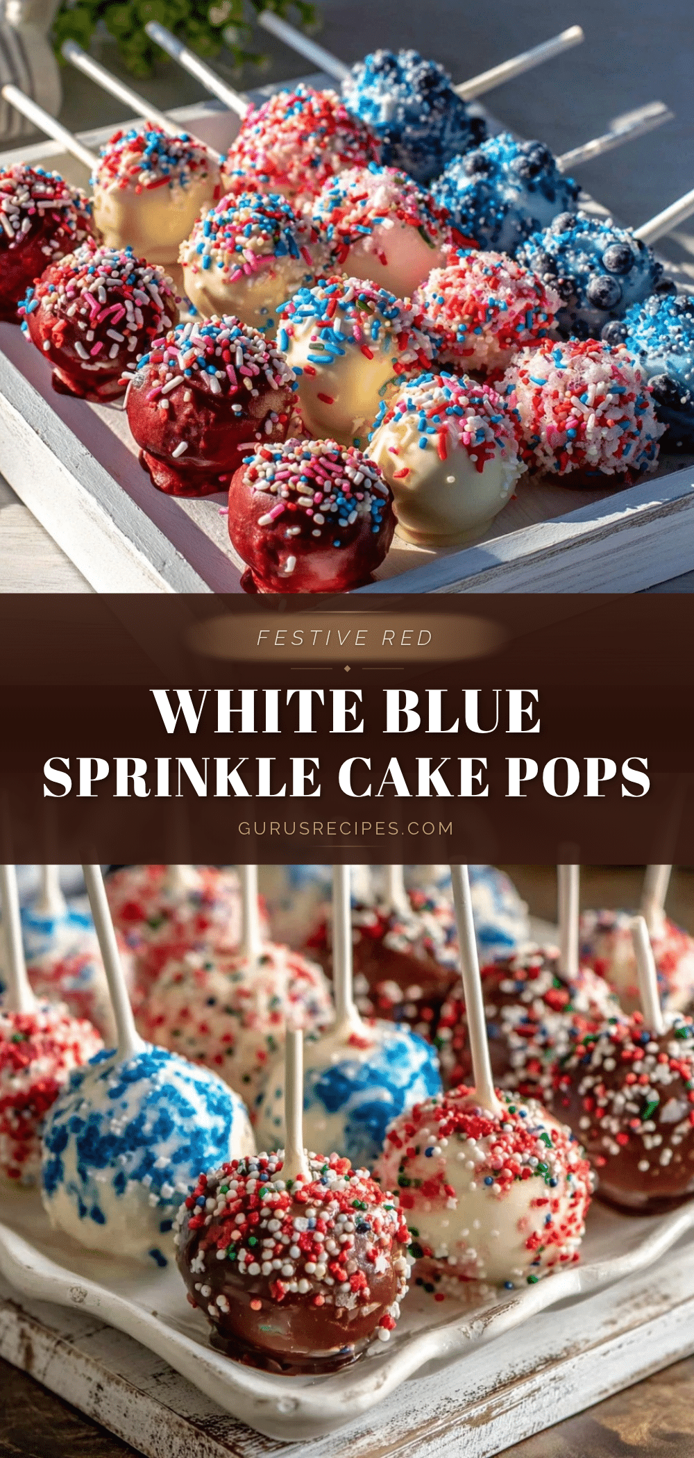 red white blue cake pops recipe
