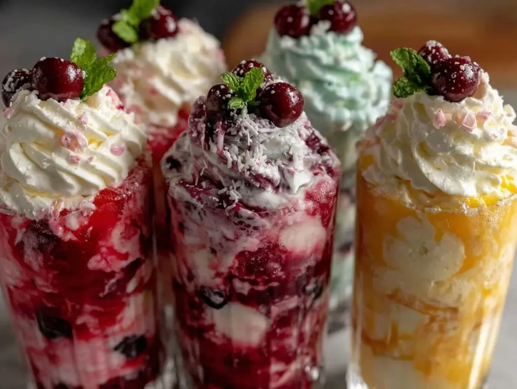 red white blue ice cream float bar - featured image