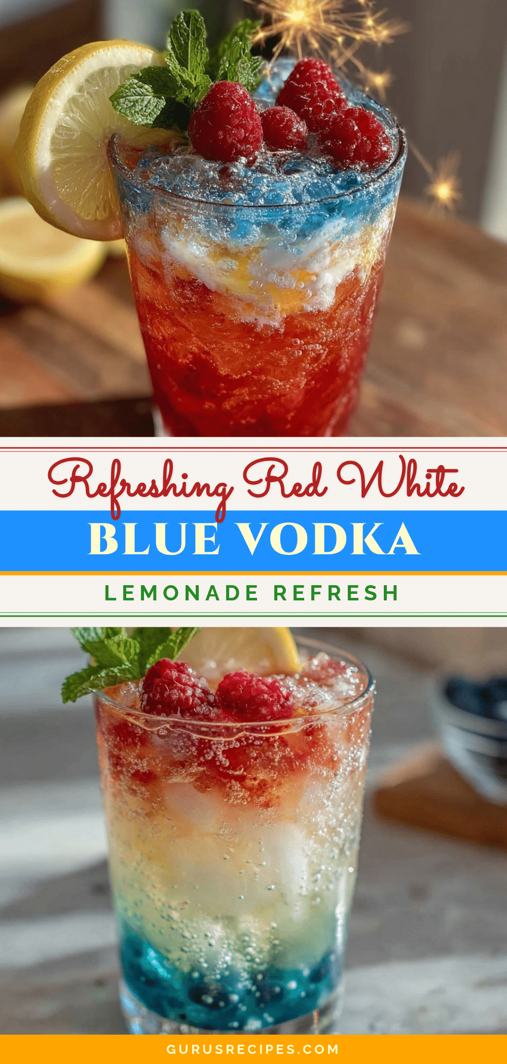 red white blue vodka lemonade cocktail recipe