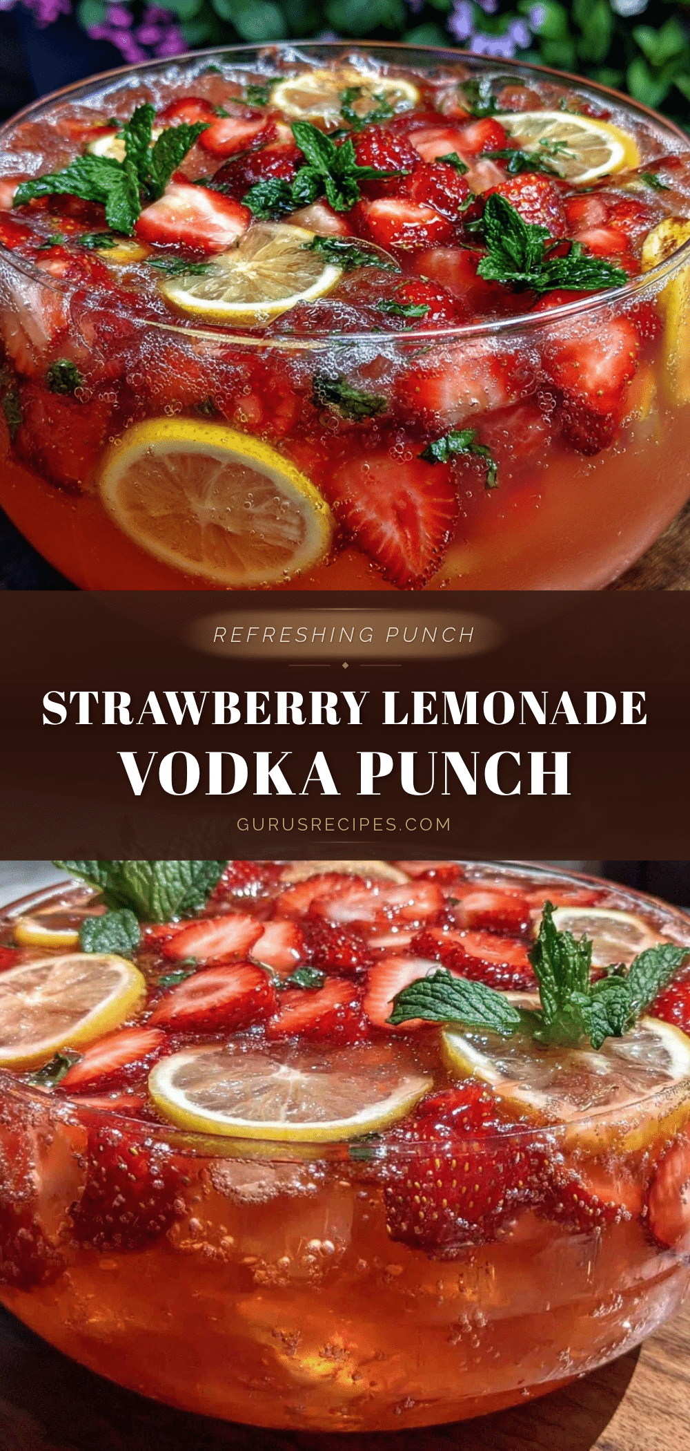 refreshing strawberry lemonade vodka punch bowl recipe